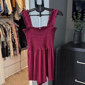 Smocked Ruffle Strap Romper